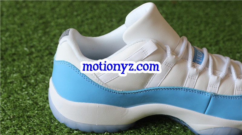 Authentic Air Jordan 11 Low Columbia Blue